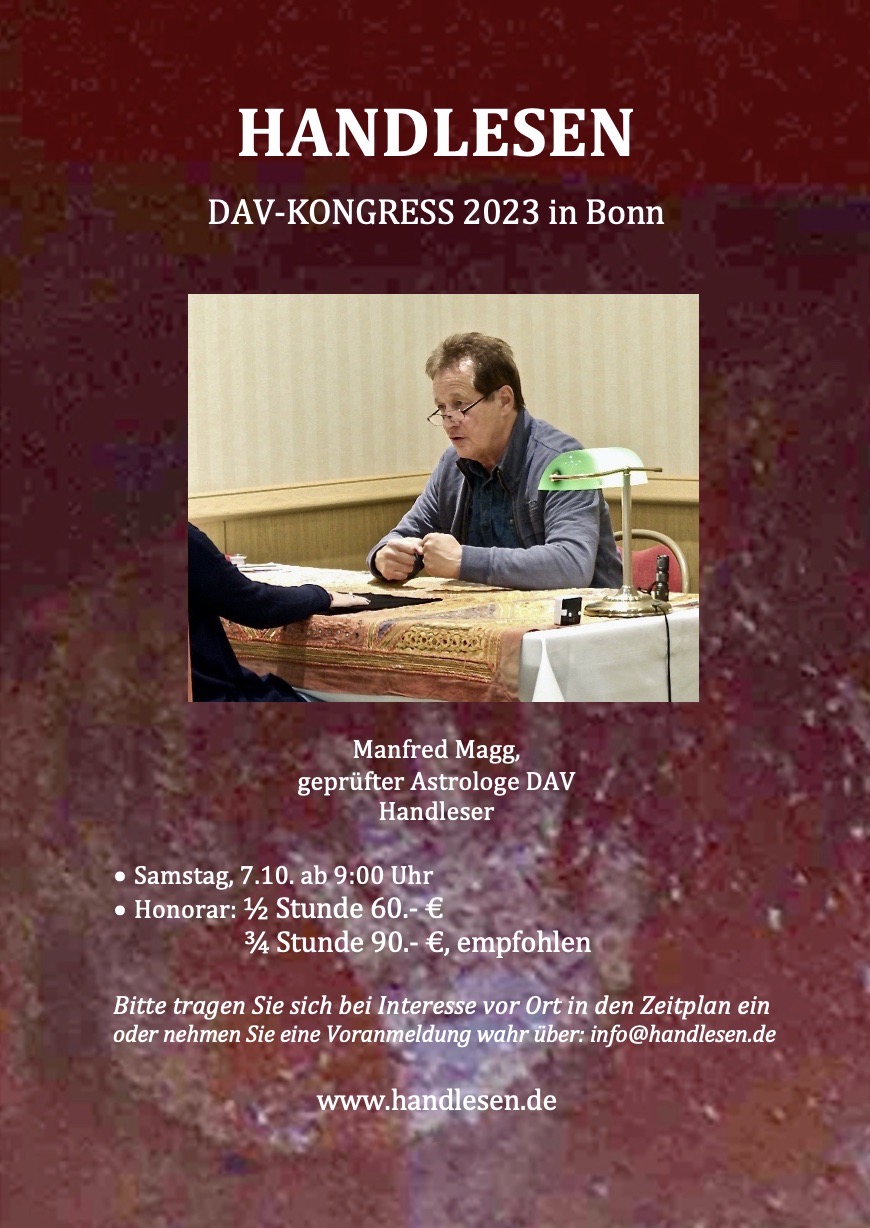 Handlesen beim DAV Kongress Bonn 2023