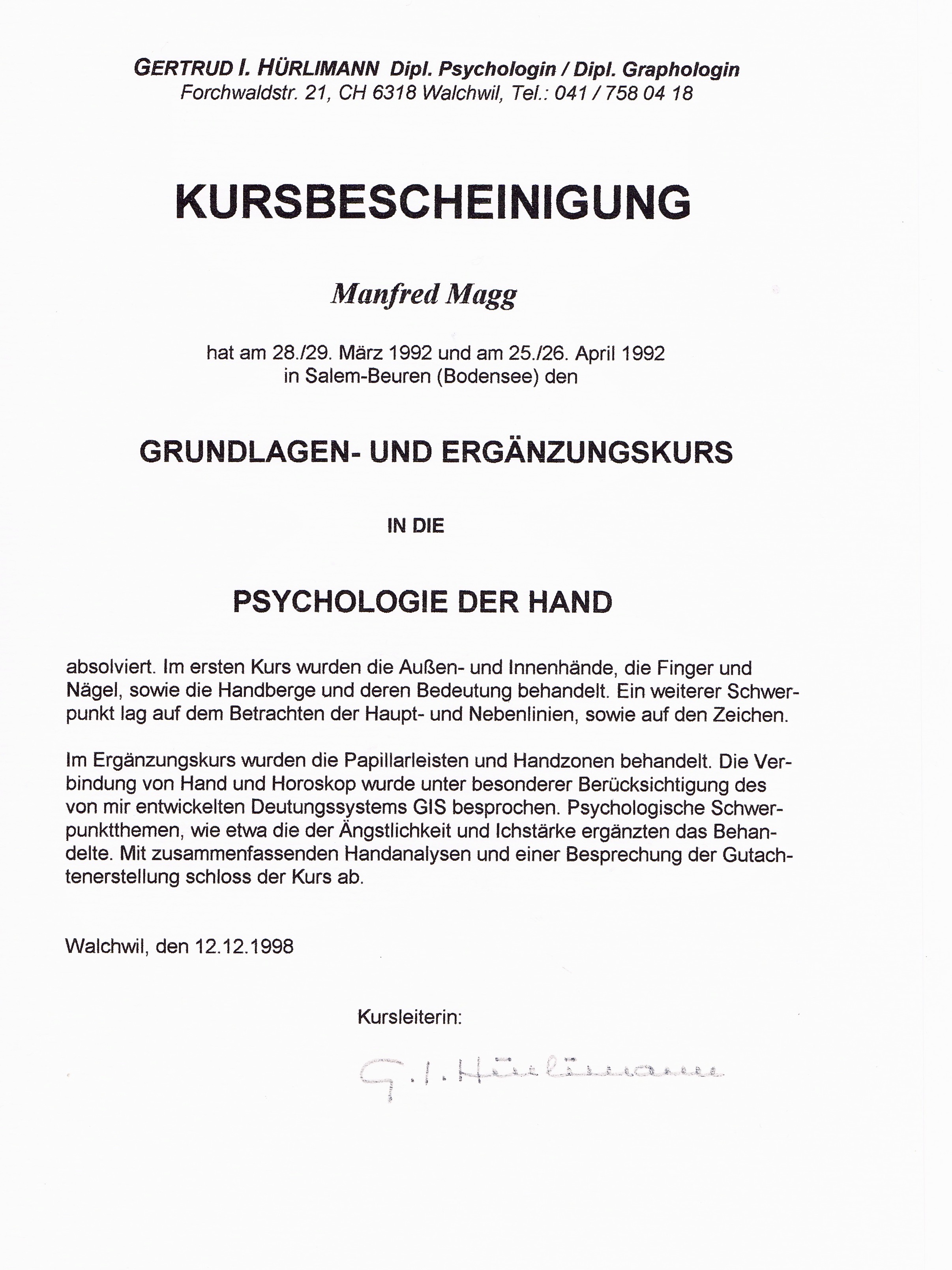 Hürlimann-Zerifikat-Handlesen